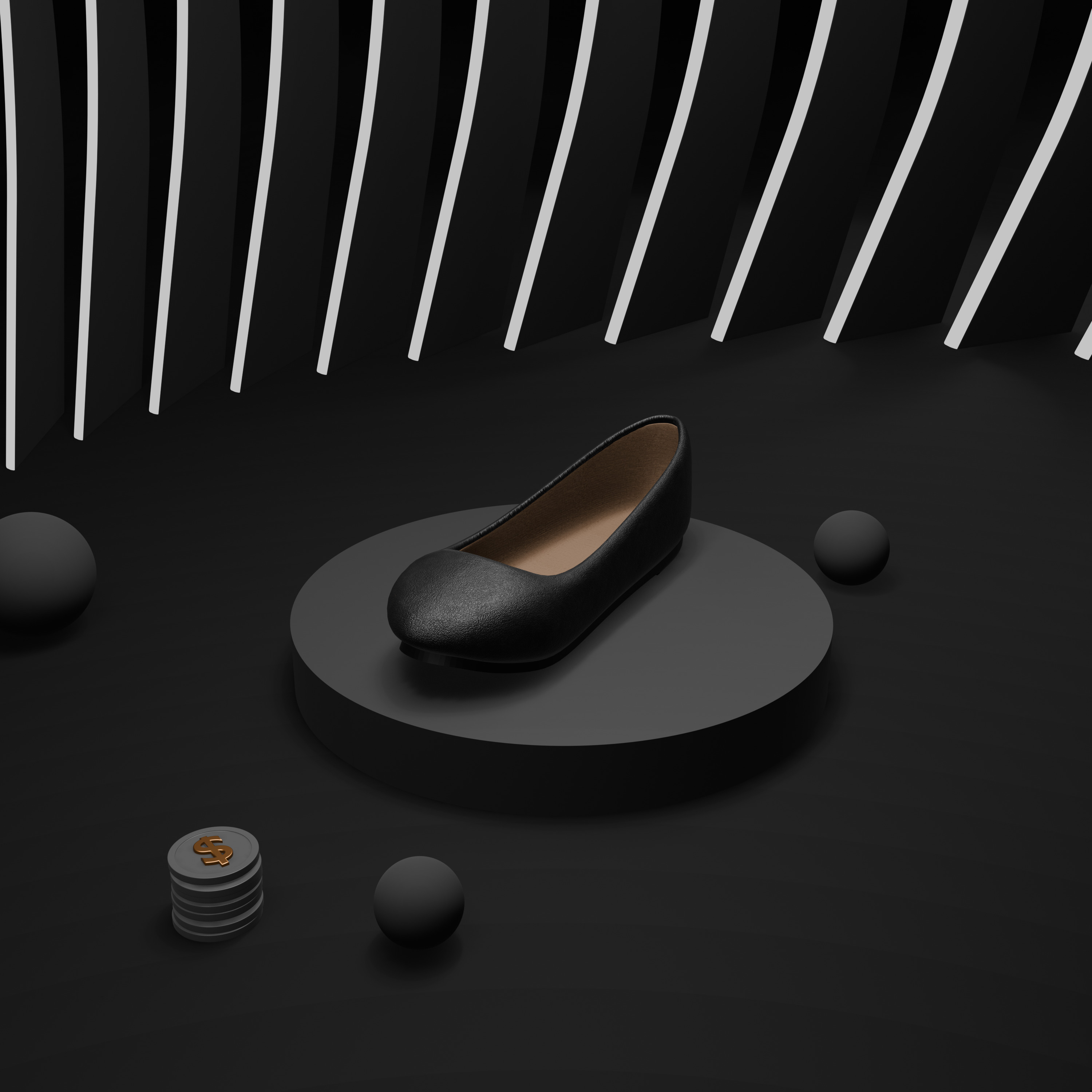 women shoes 3d moadle 3D print model_5