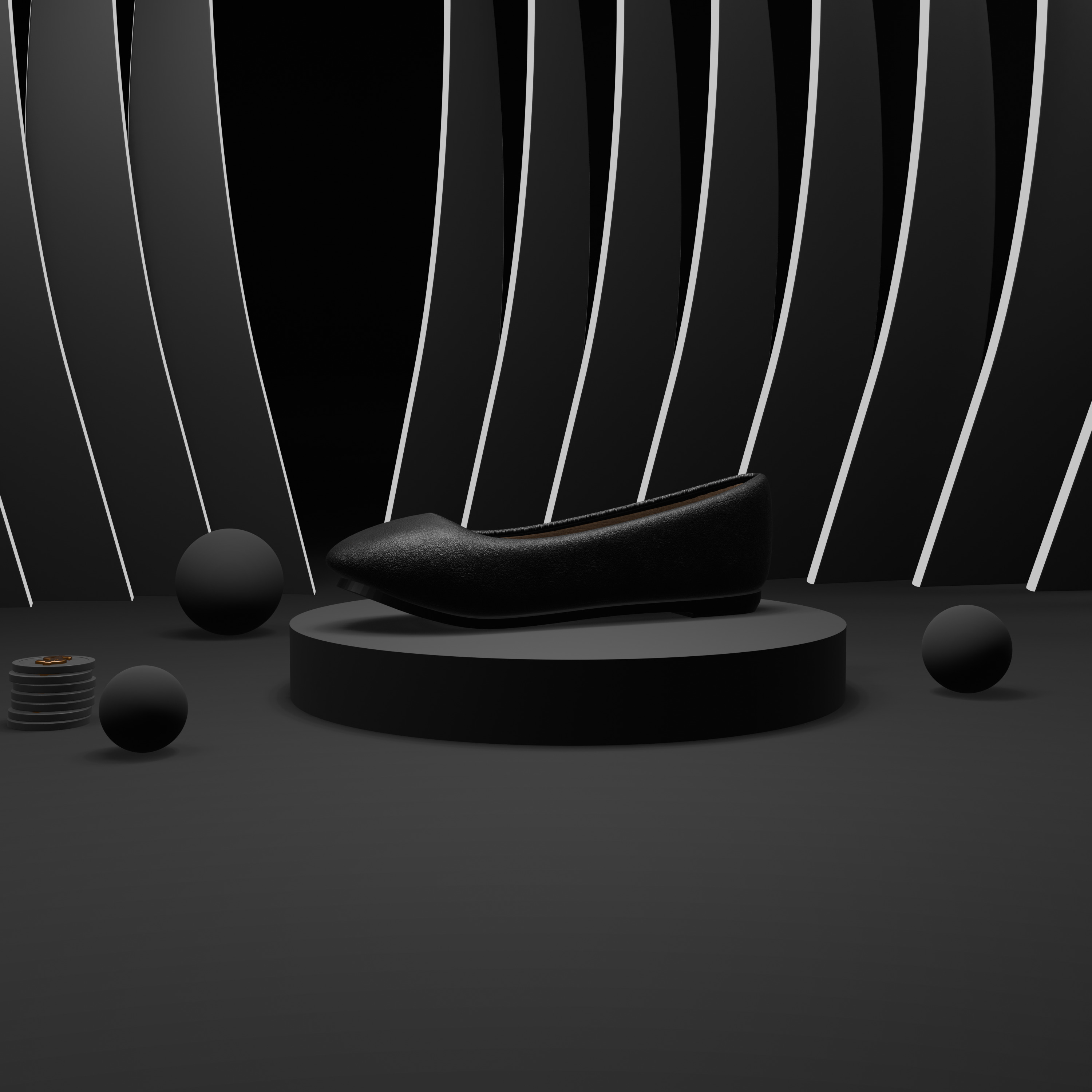 women shoes 3d moadle 3D print model_2