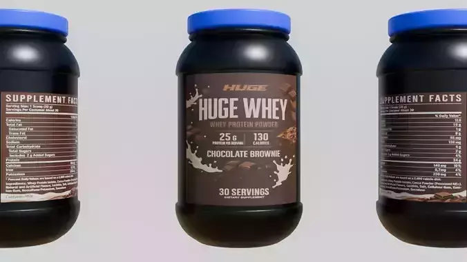 Protein powder container