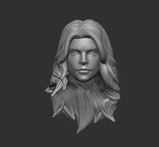 Black Canary Headsculpt for Action Figures