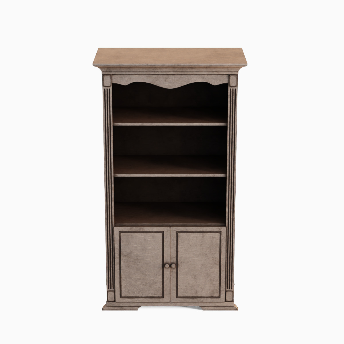 Antique Cupboard 04 Low-poly 3D model_5