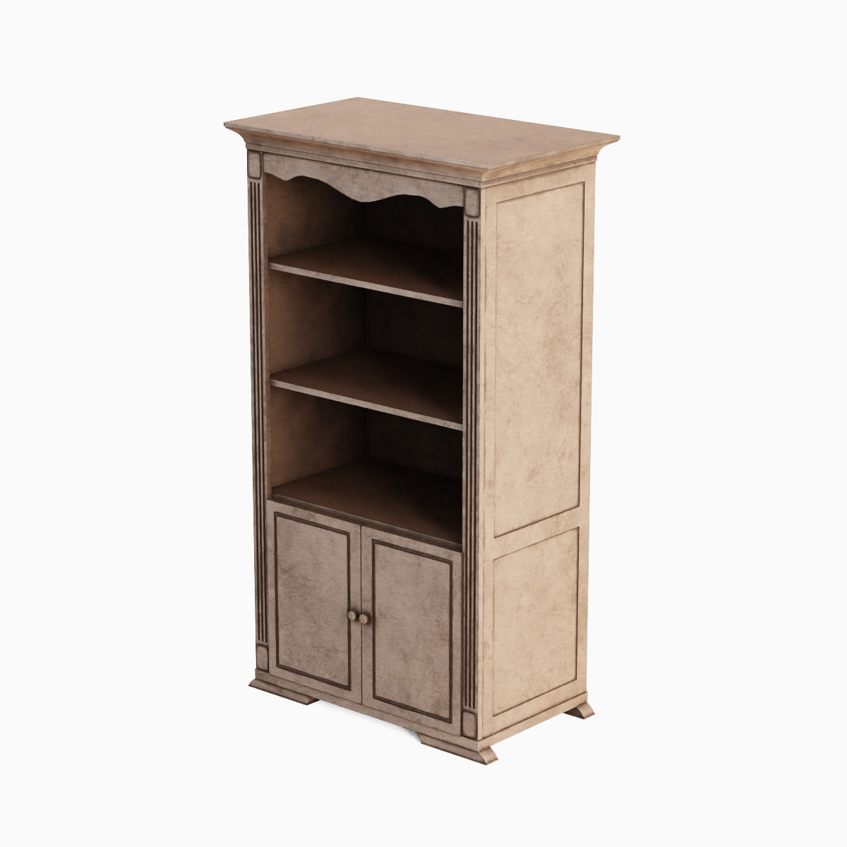 Antique Cupboard 04 Low-poly 3D model_4