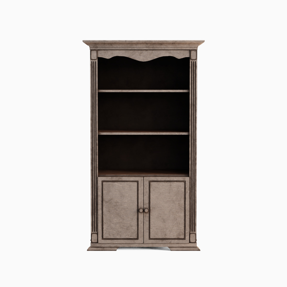 Antique Cupboard 04 Low-poly 3D model_2
