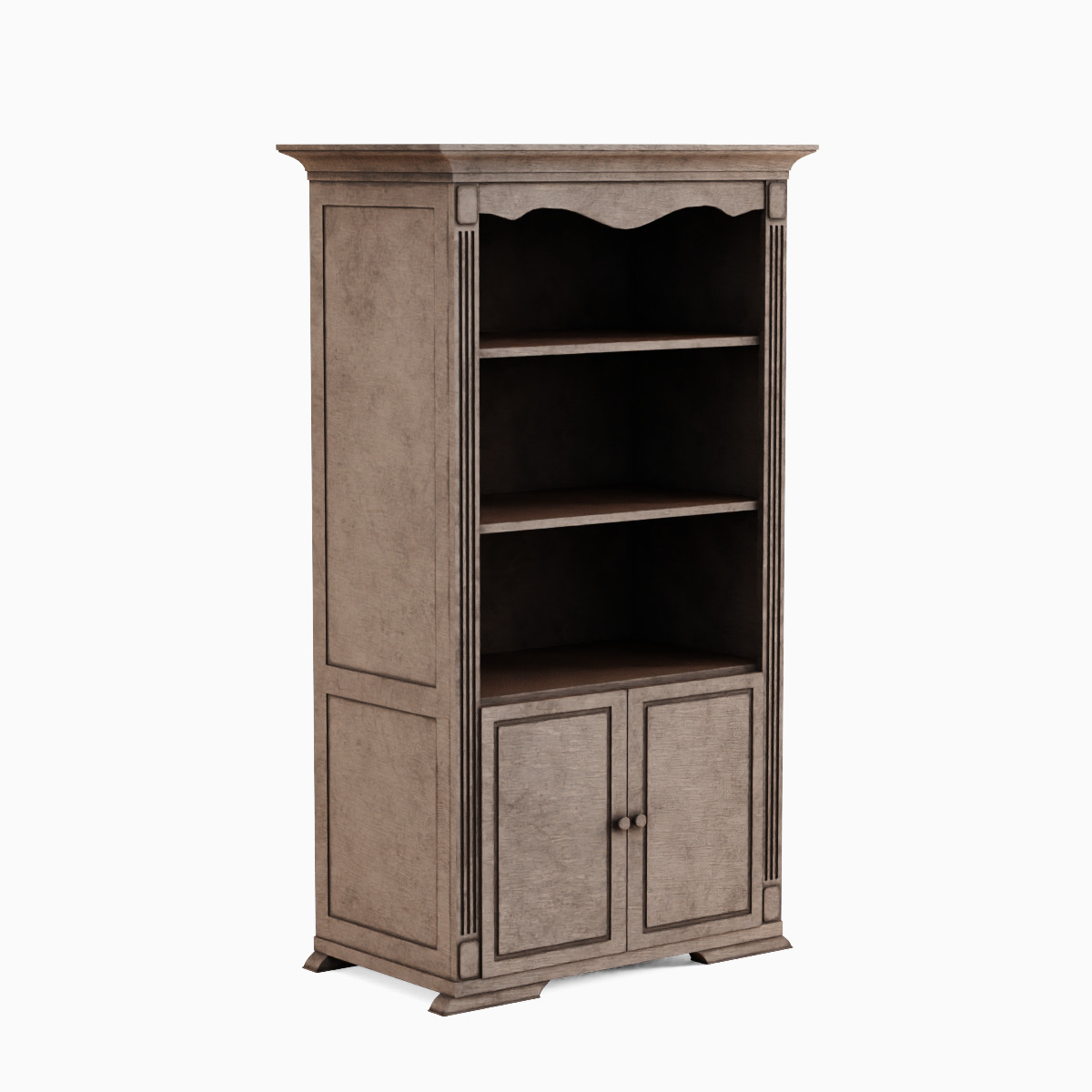 Antique Cupboard 04 Low-poly 3D model_3