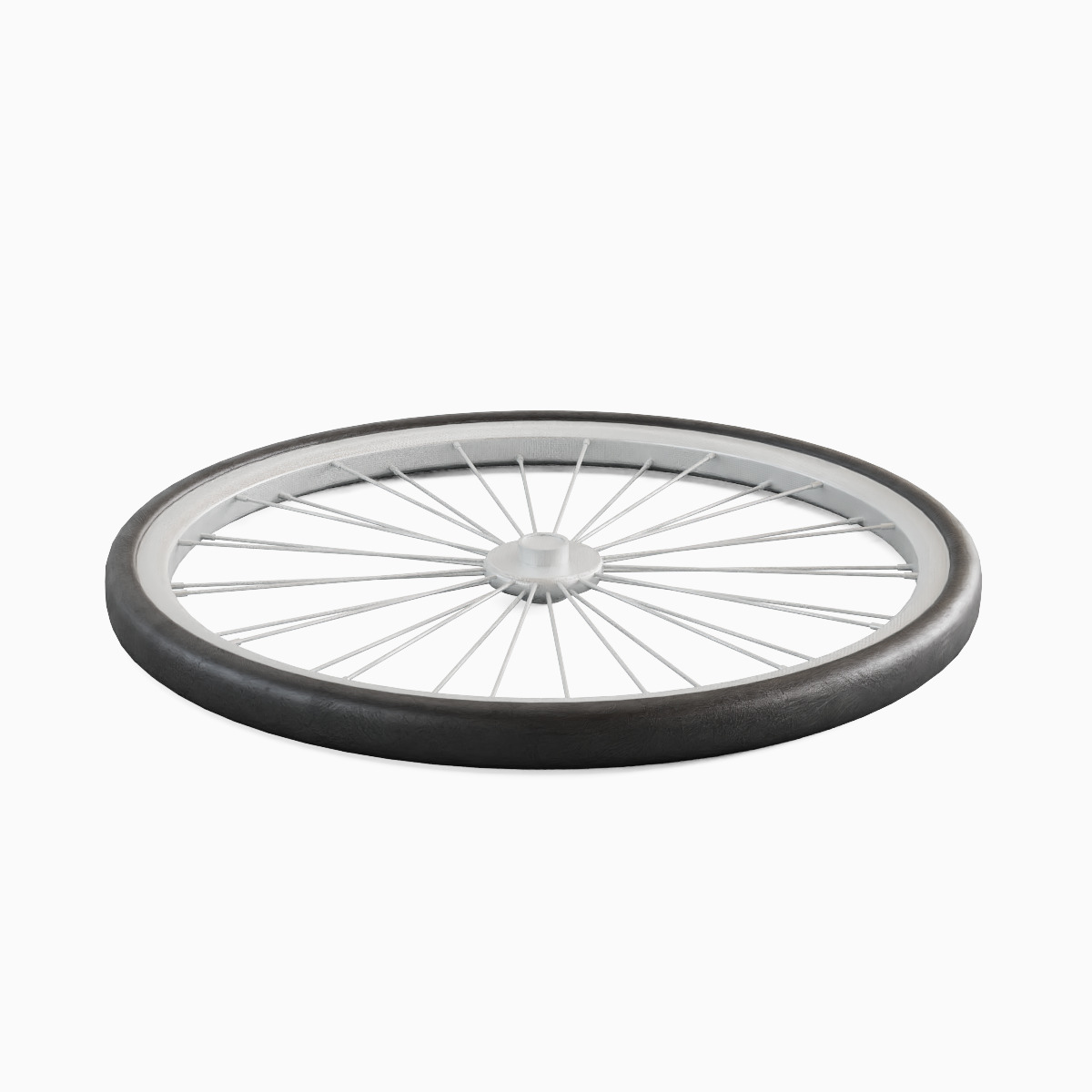 Bicycle Tire 02  Low-poly 3D model_1