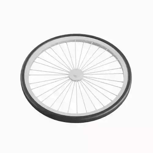 Bicycle Tire 02  Low-poly 3D model