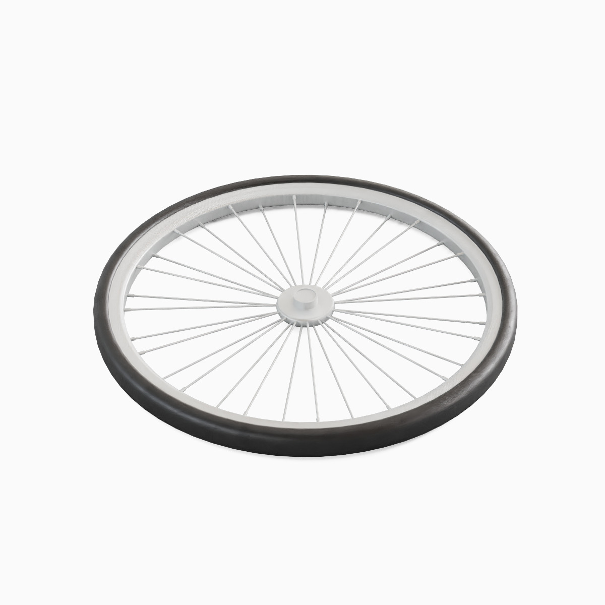 Bicycle Tire 02  Low-poly 3D model_3