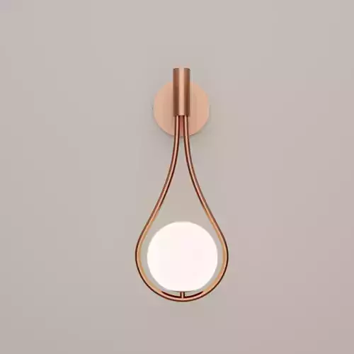 GLOBE GLASS WALL SCONCE LAMP