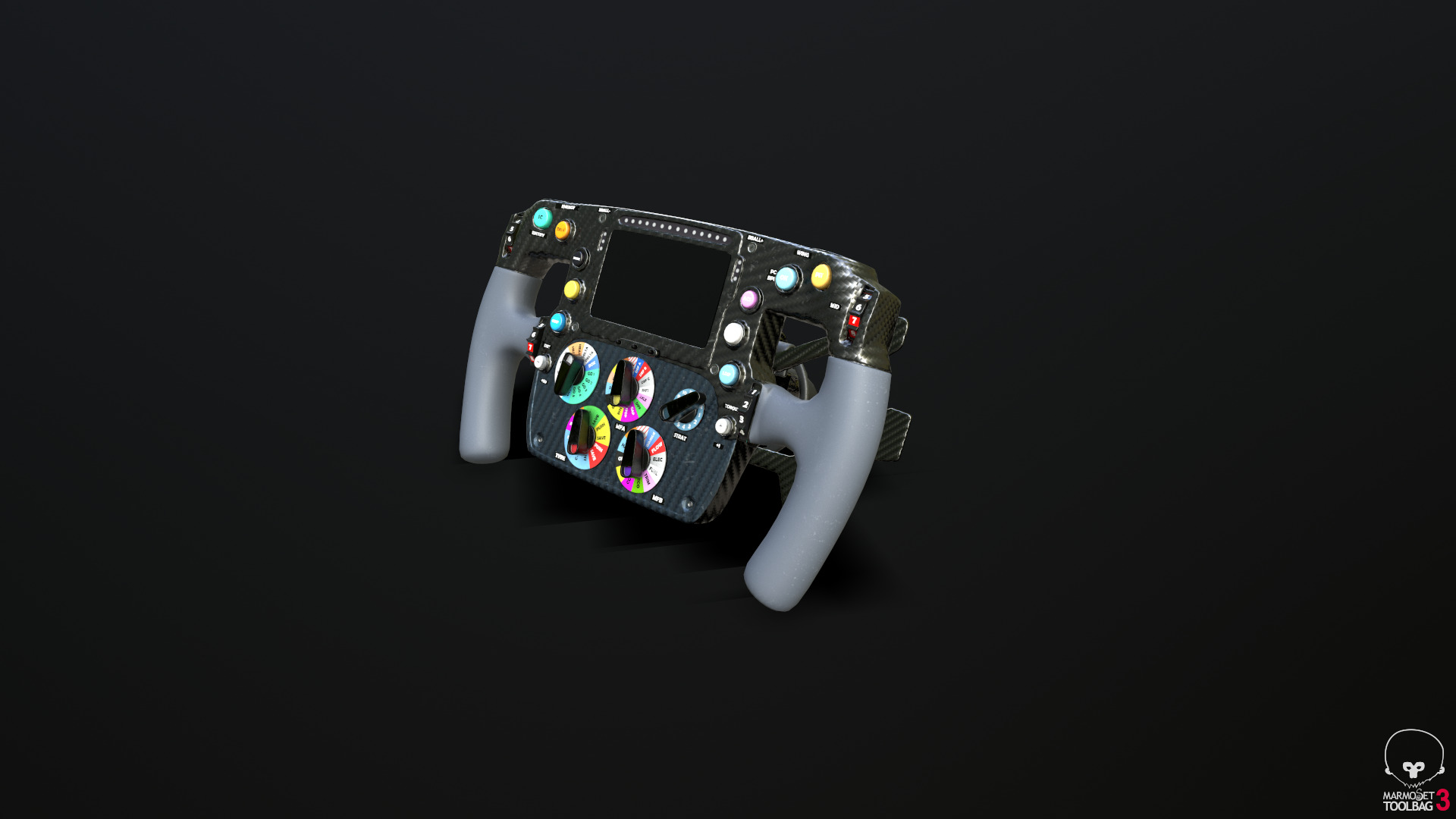 F1 - Wheel Low-poly 3D model_5