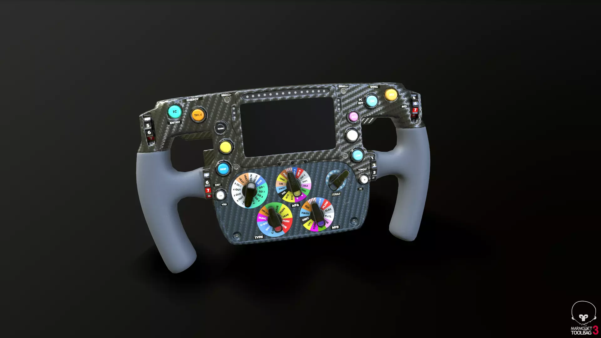 F1 - Wheel Low-poly 3D model_0