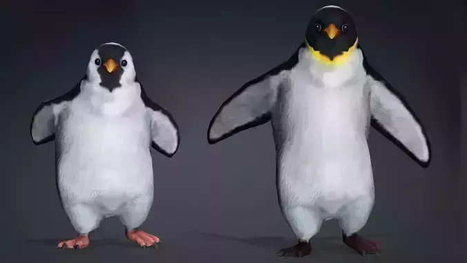 PENGUINS RIGGED ANIMATED 1
