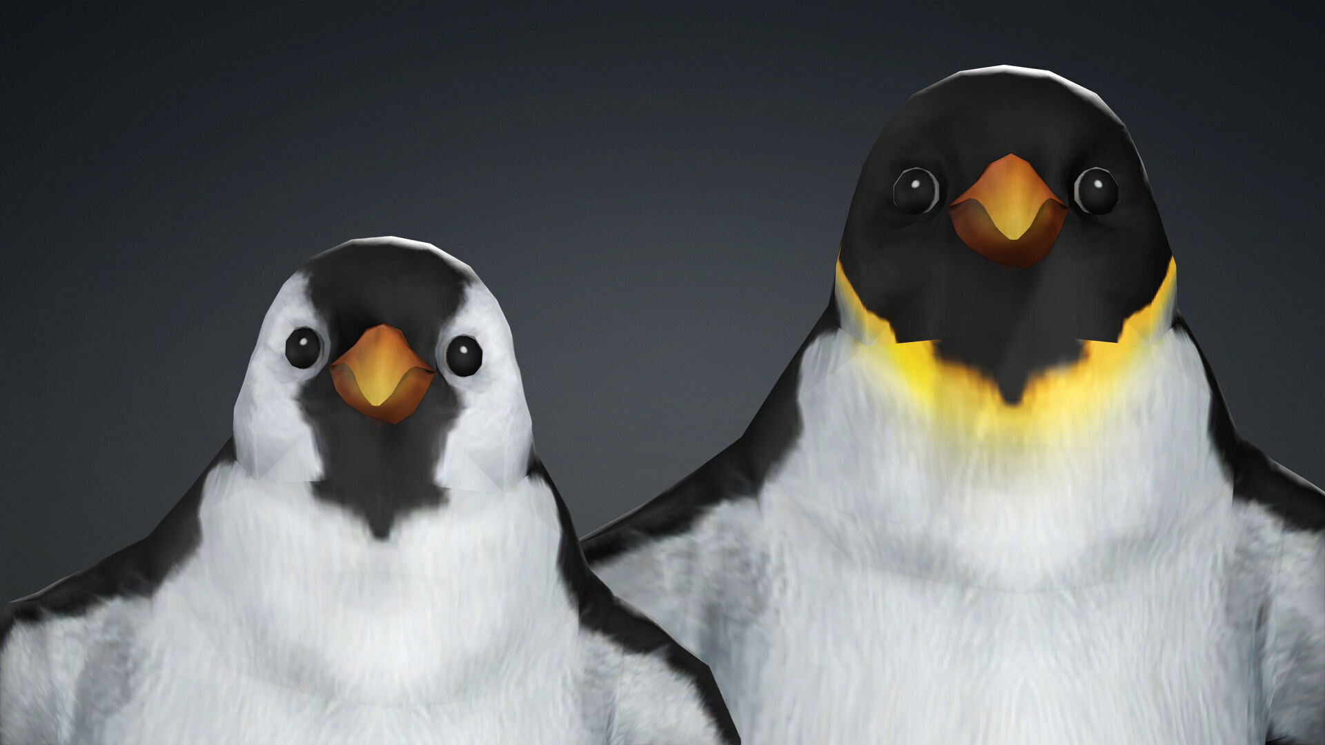 PENGUINS RIGGED ANIMATED 1 Low-poly 3D model_2
