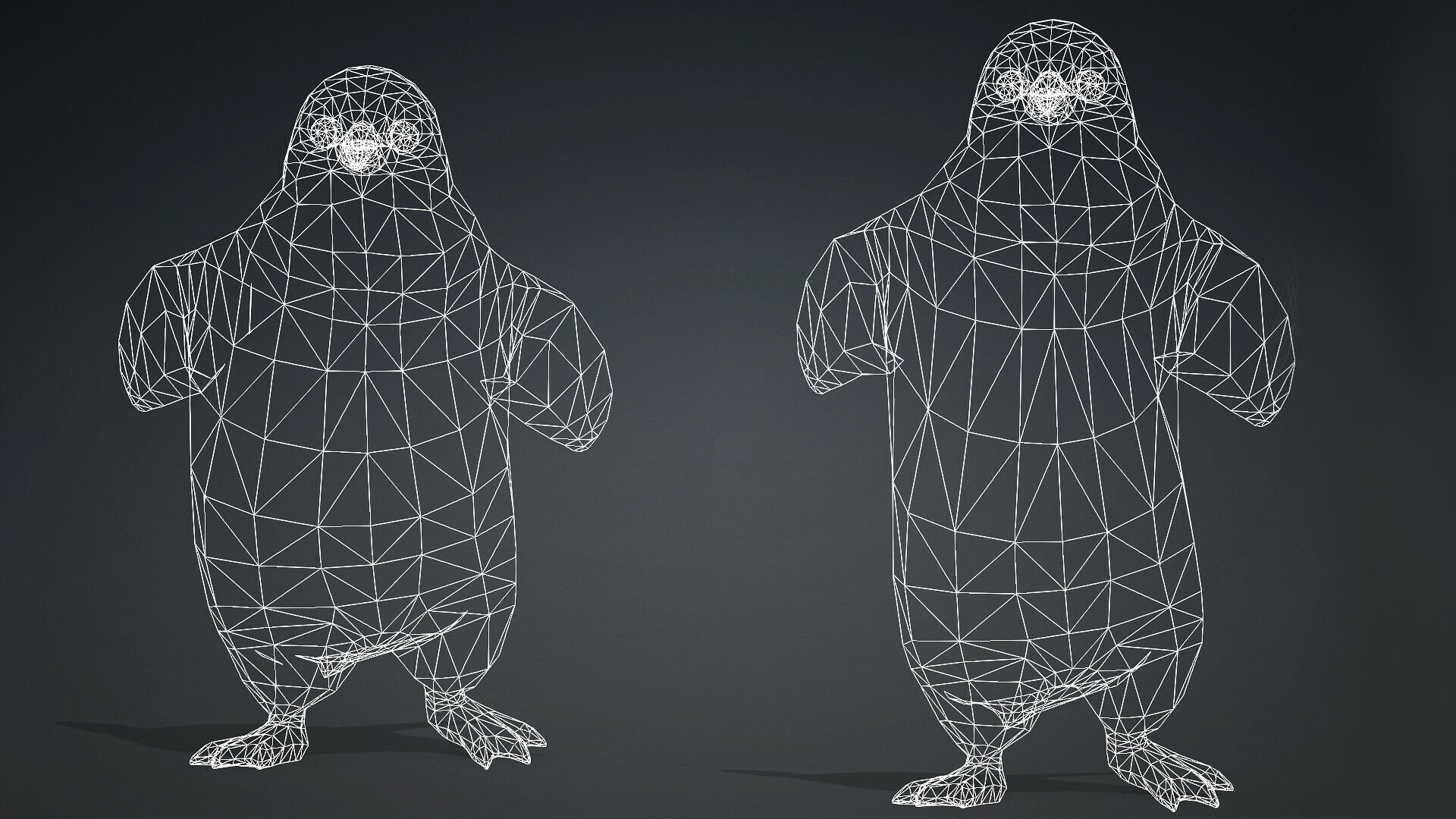 PENGUINS RIGGED ANIMATED 1 Low-poly 3D model_8