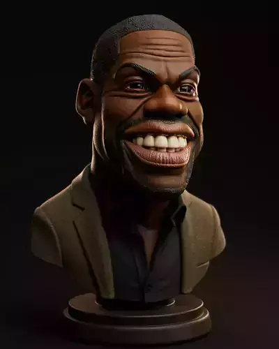 Kevin Hart - 3D caricature 3D print model