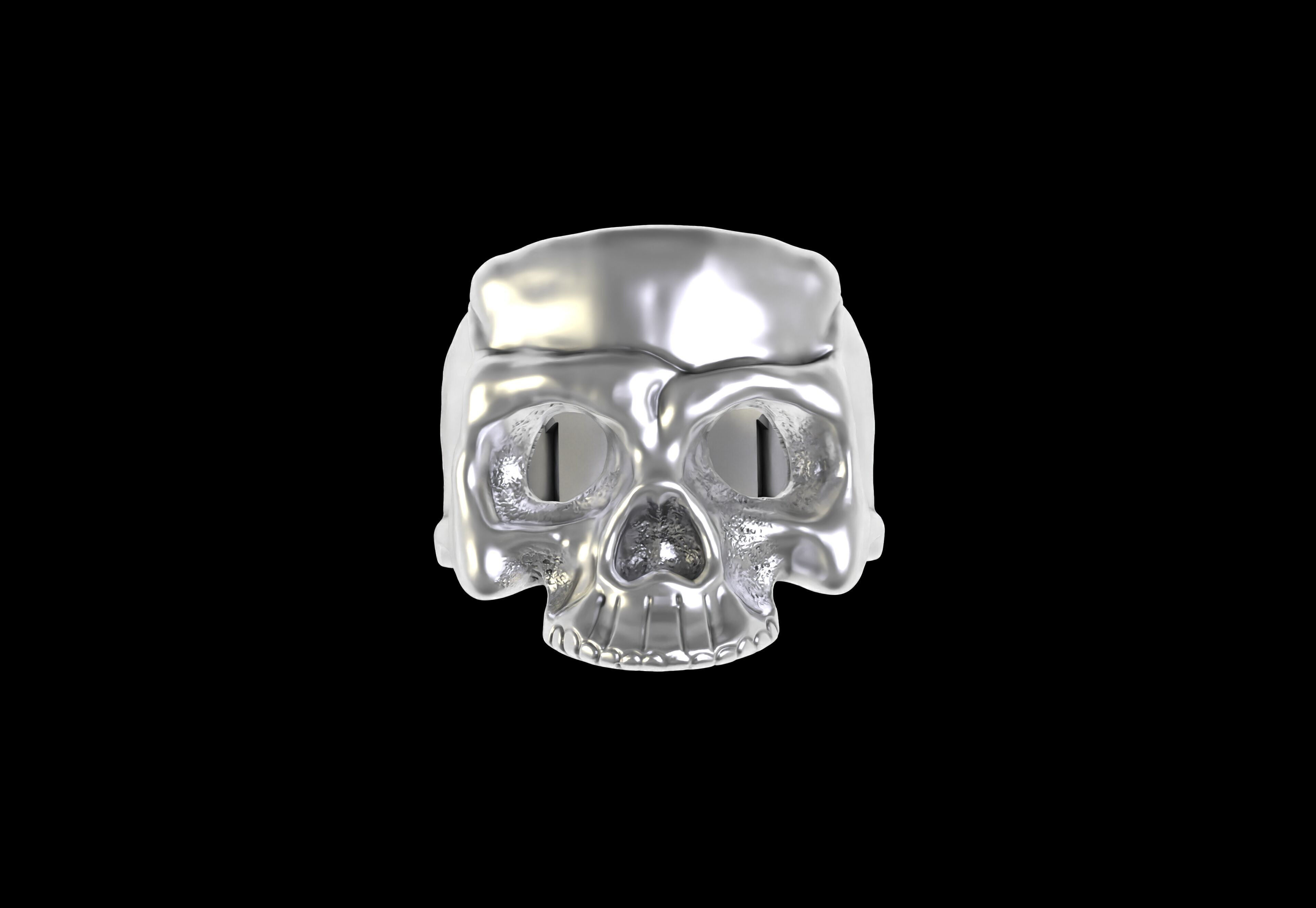 Skull Ring 3D print model_18