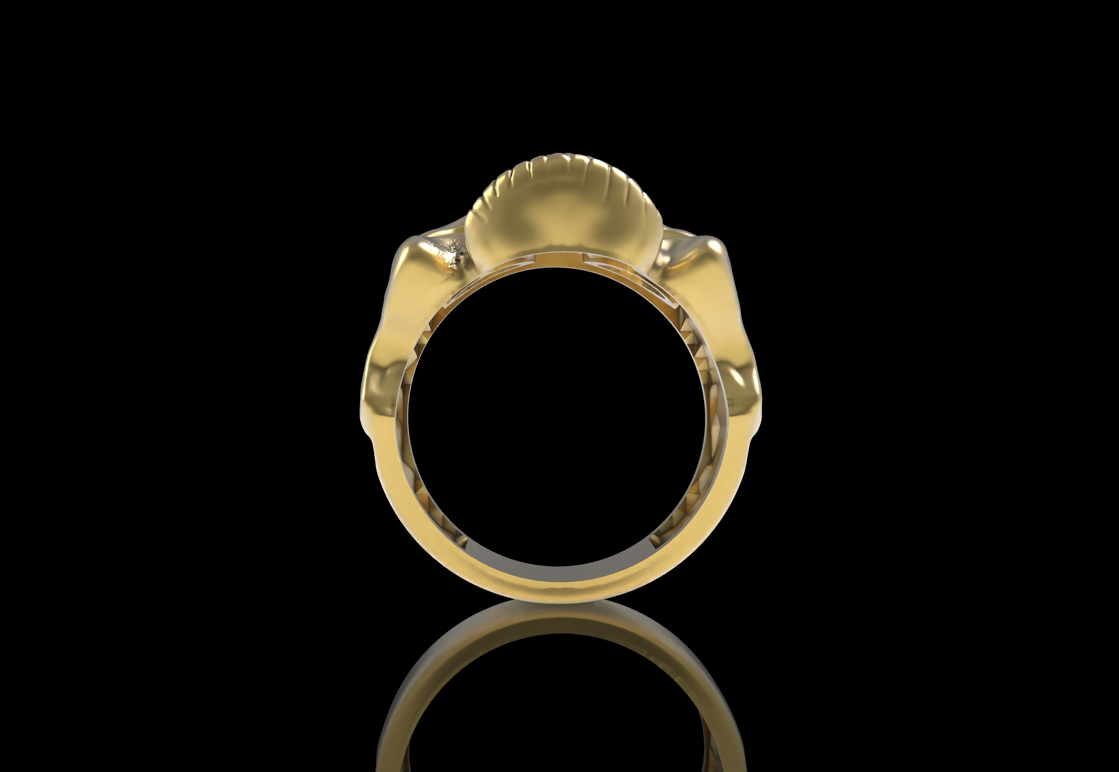 Skull Ring 3D print model_14