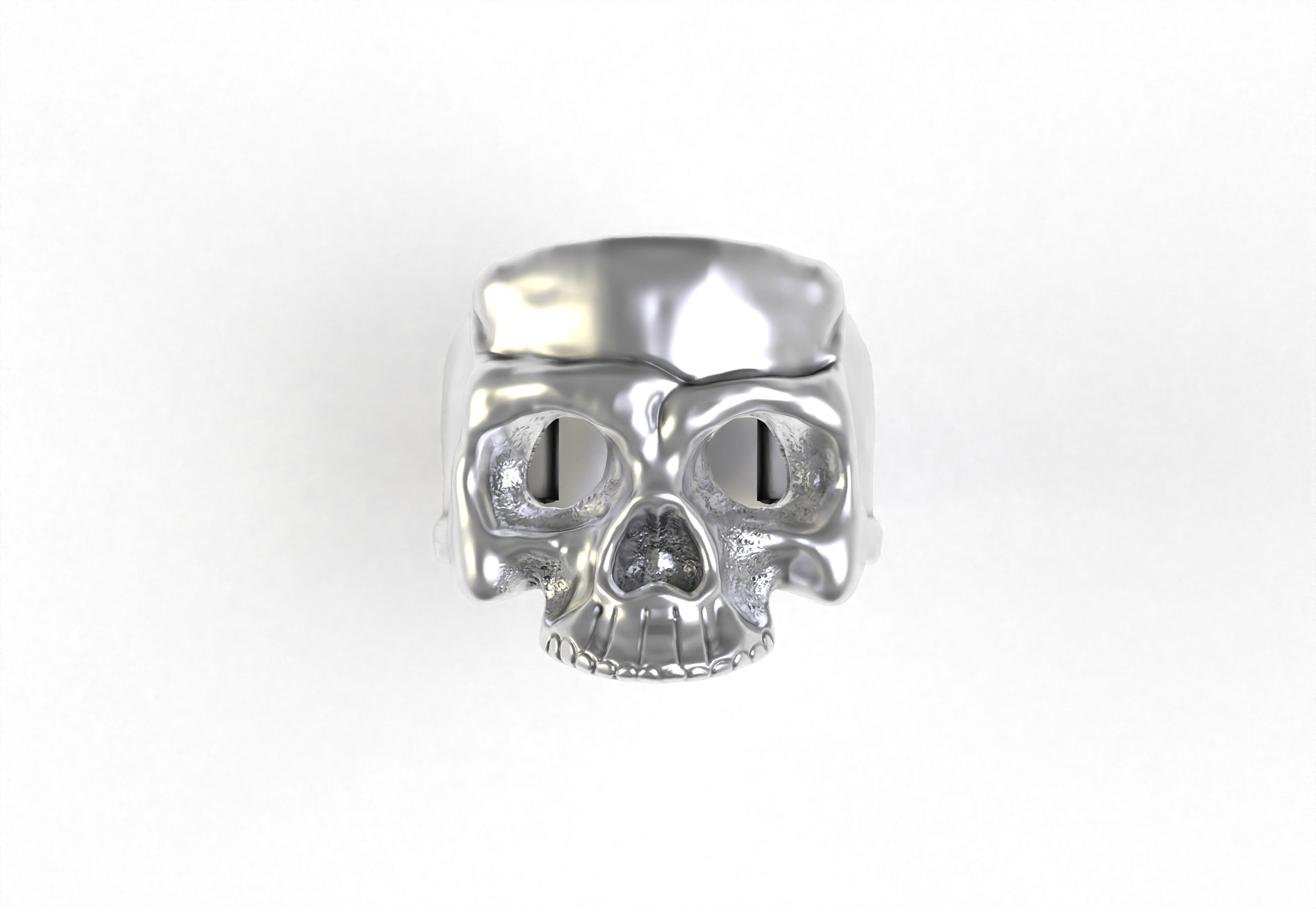 Skull Ring 3D print model_3
