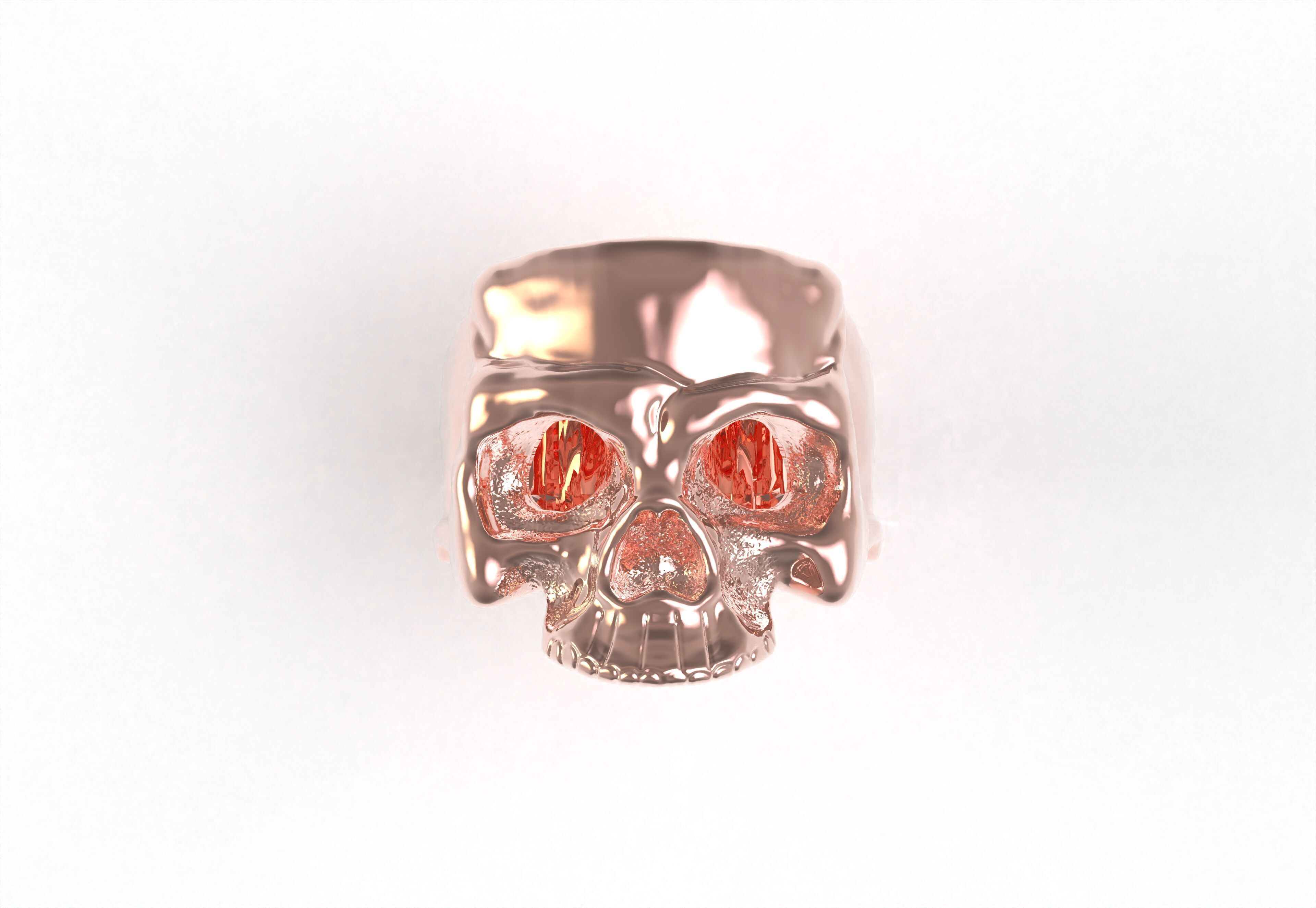 Skull Ring 3D print model_28