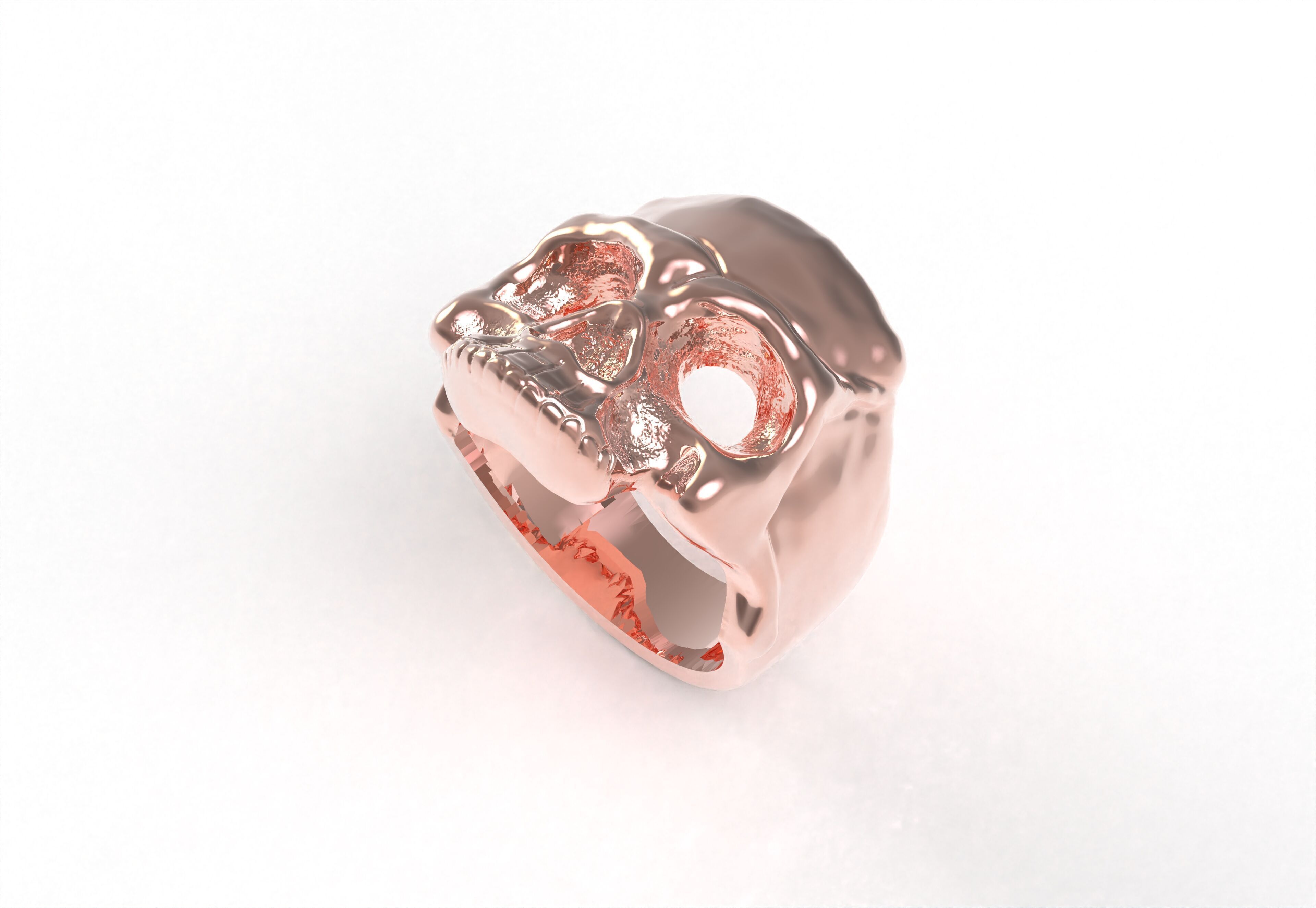 Skull Ring 3D print model_26