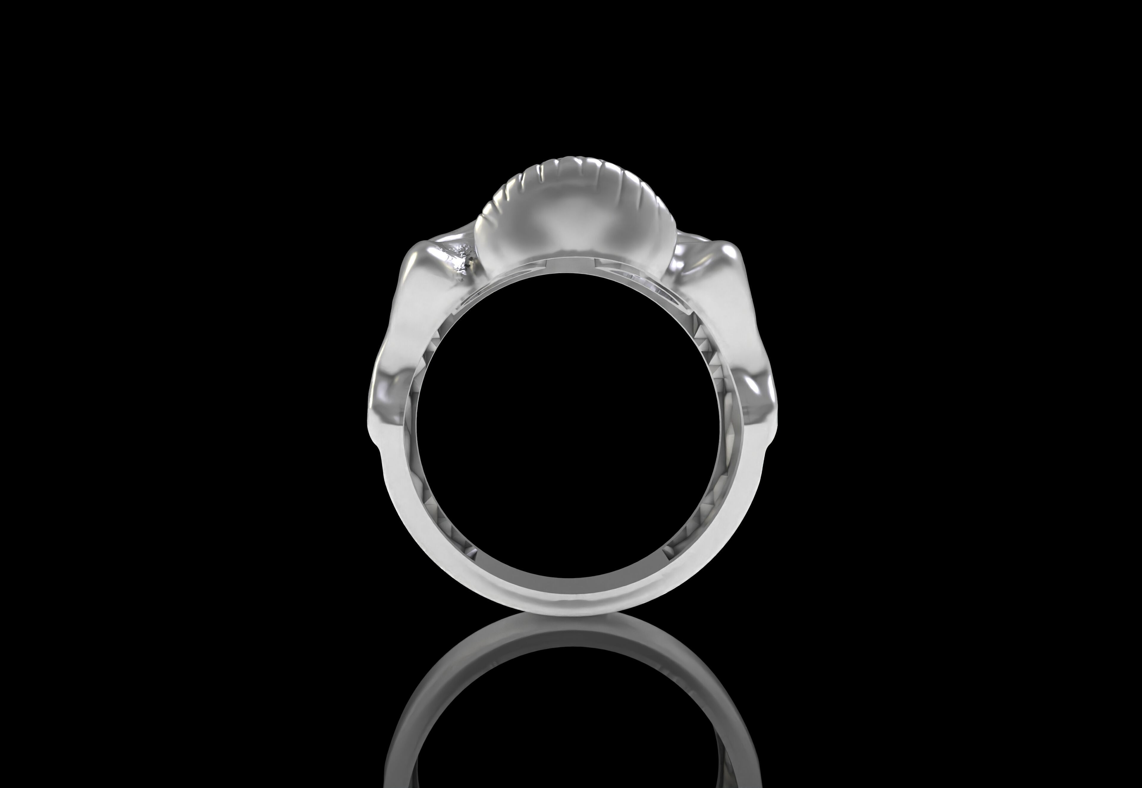 Skull Ring 3D print model_15