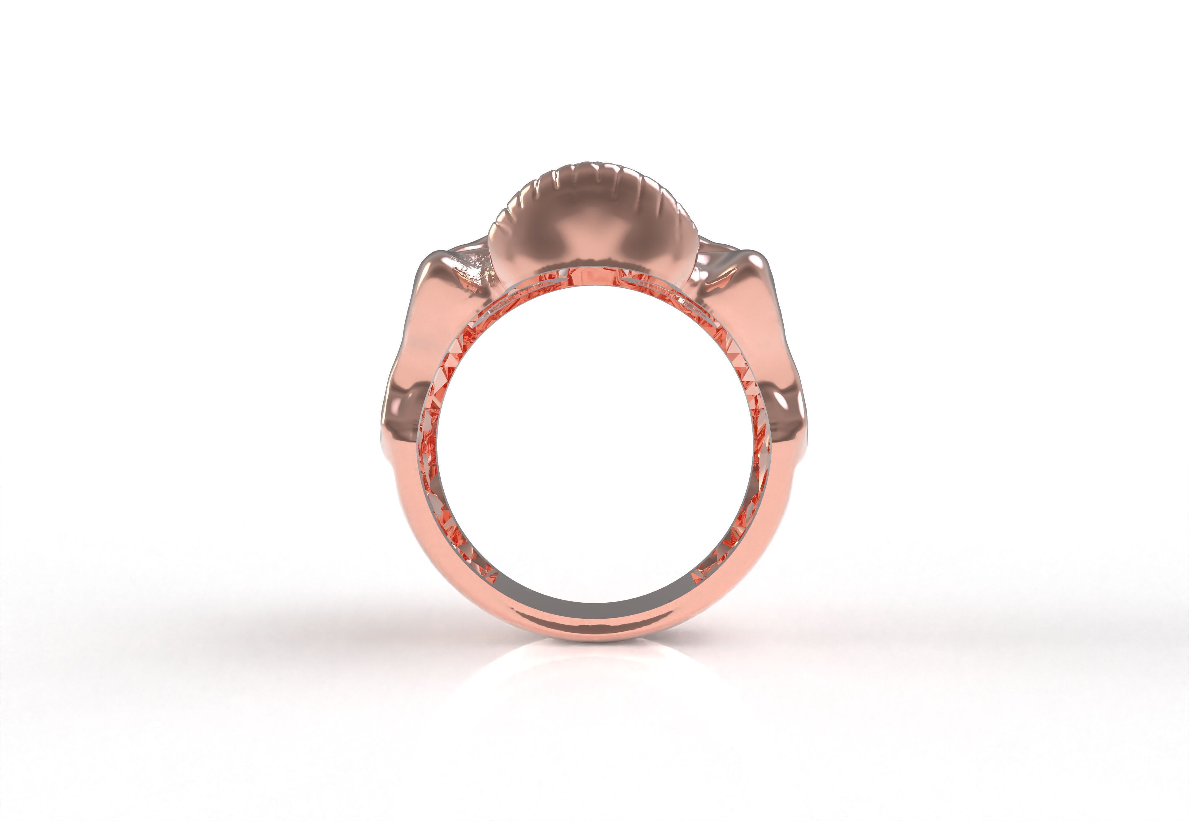 Skull Ring 3D print model_27