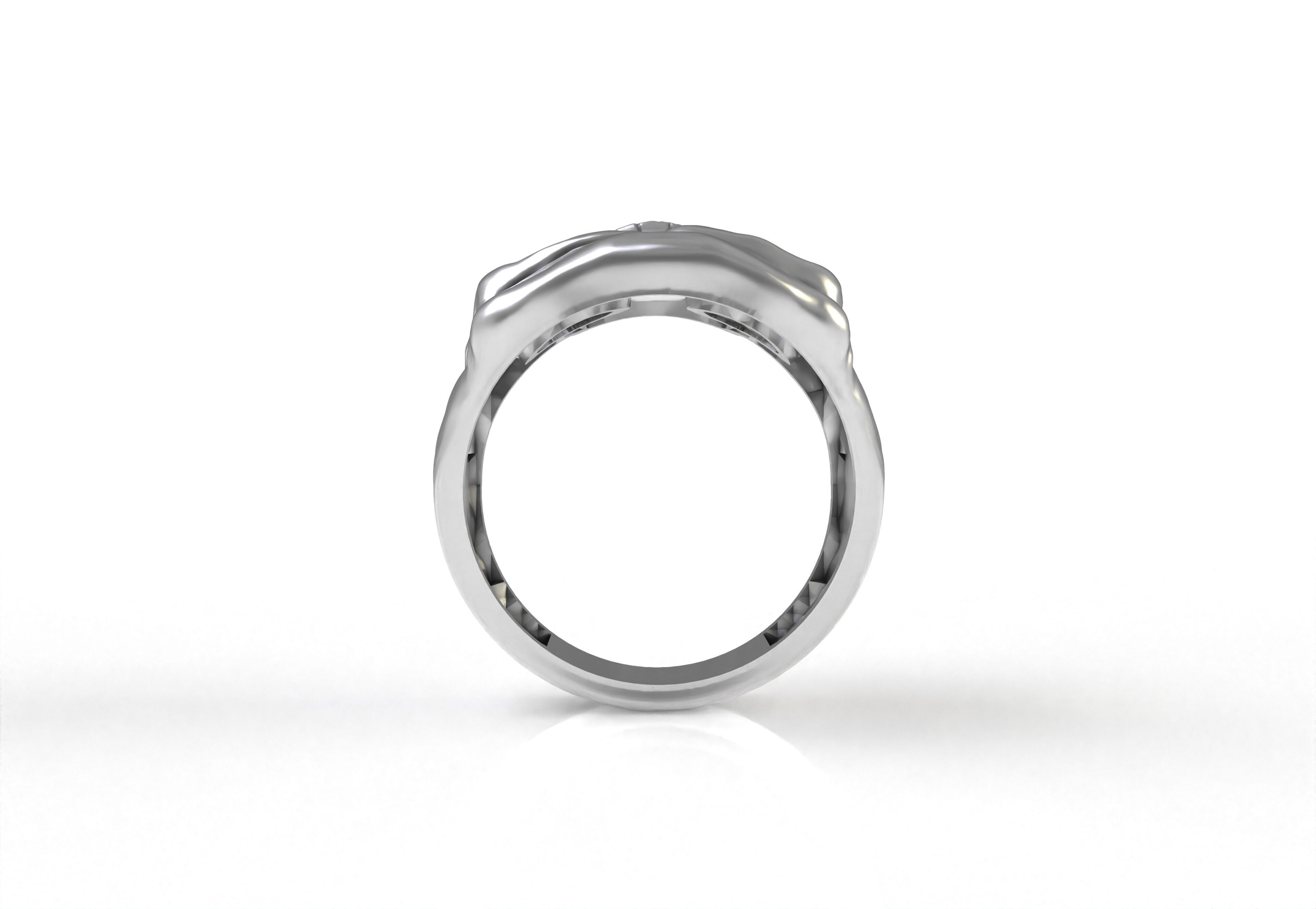 Skull Ring 3D print model_6