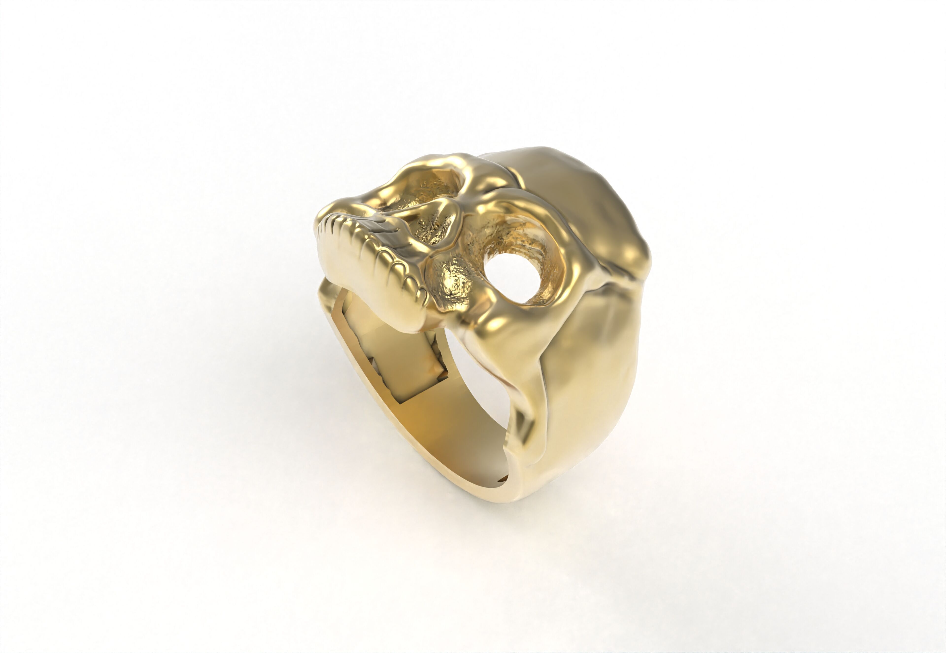 Skull Ring 3D print model_8