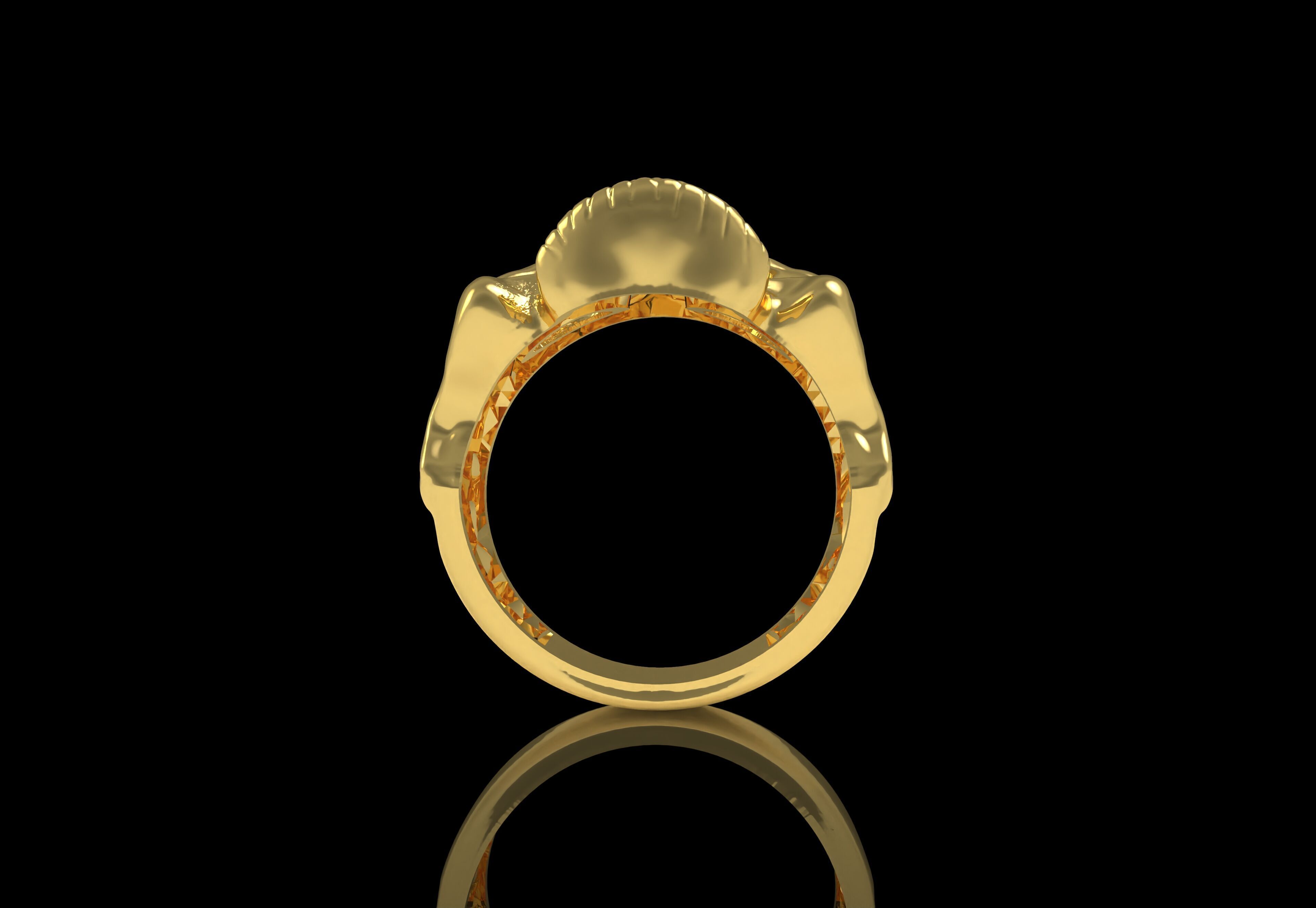Skull Ring 3D print model_20