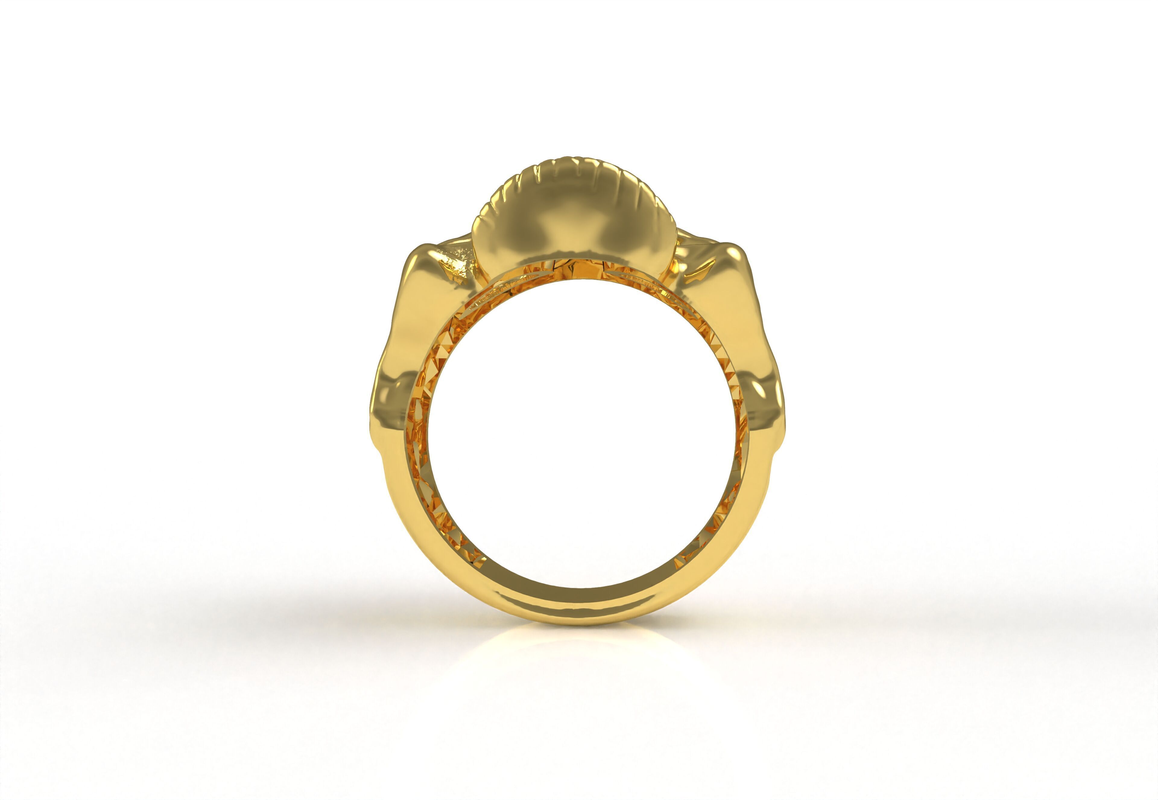 Skull Ring 3D print model_21