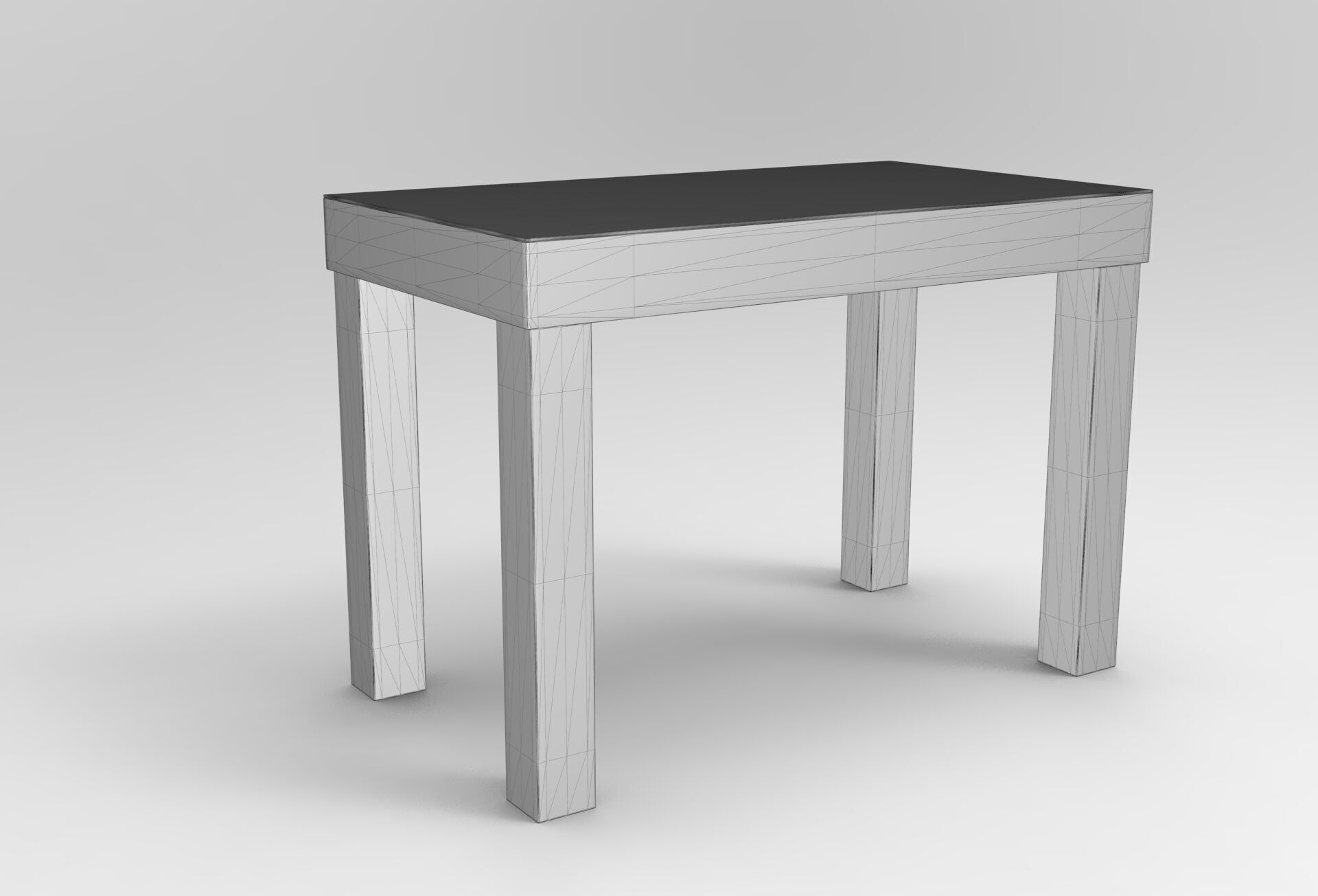 Dimen Table Low-poly 3D model_5