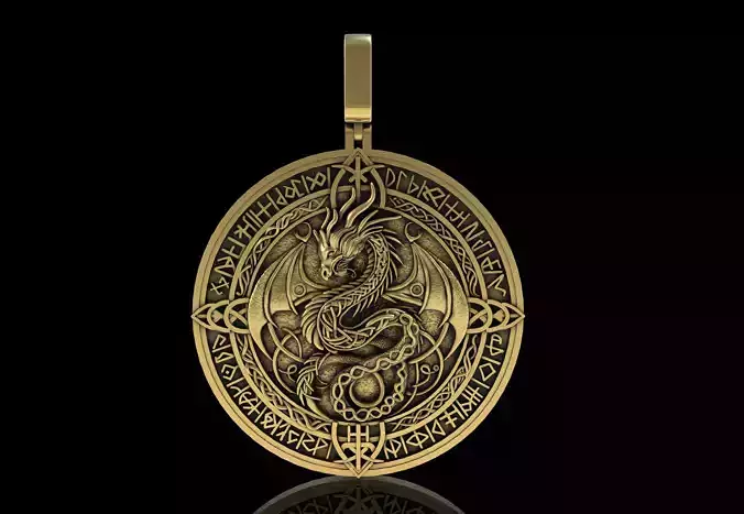 Dragon Circle Pendant