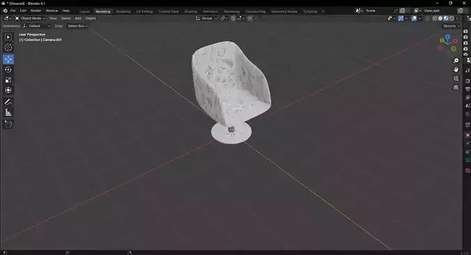 White Chair 3D Model