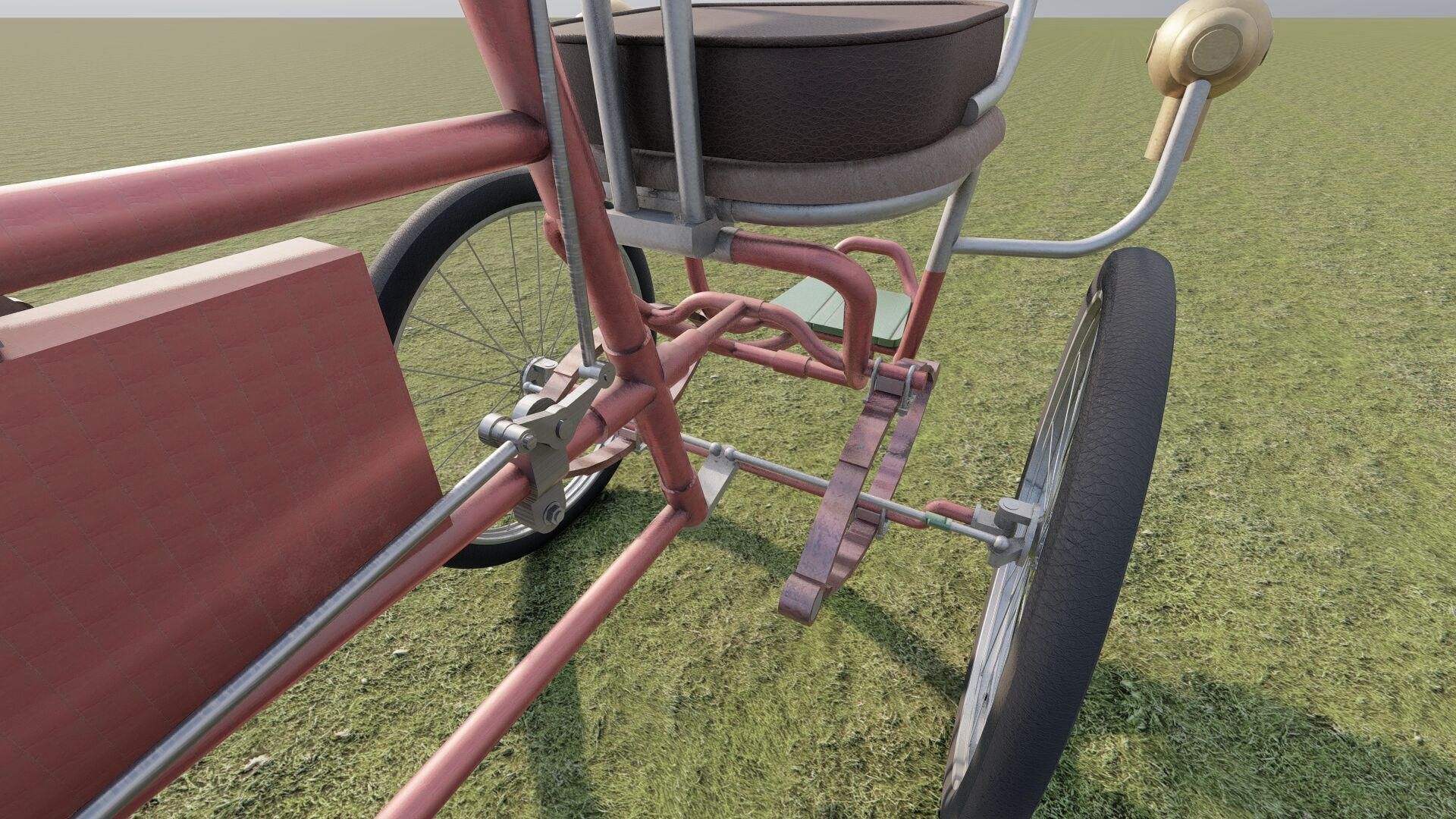1900s Quadricycle 3D model_19