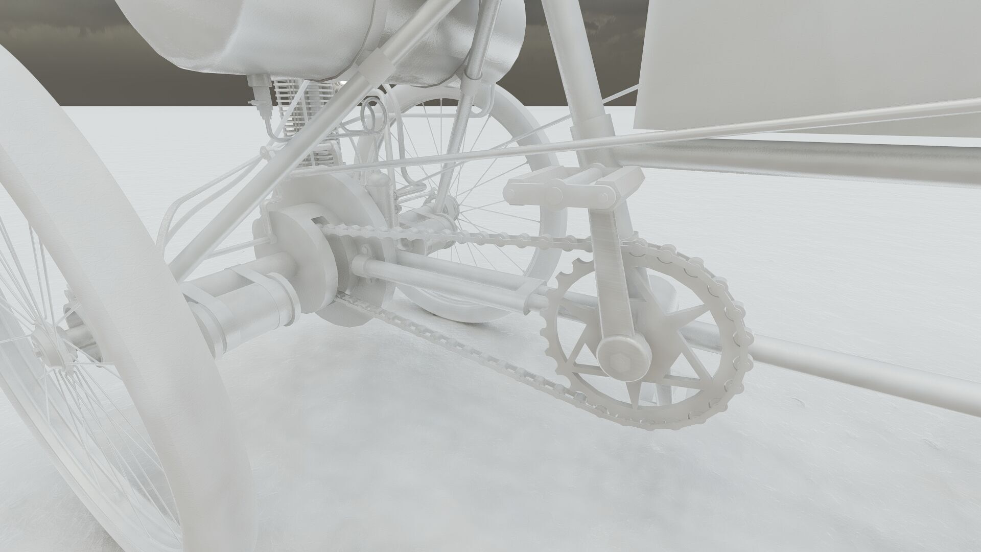 1900s Quadricycle 3D model_33