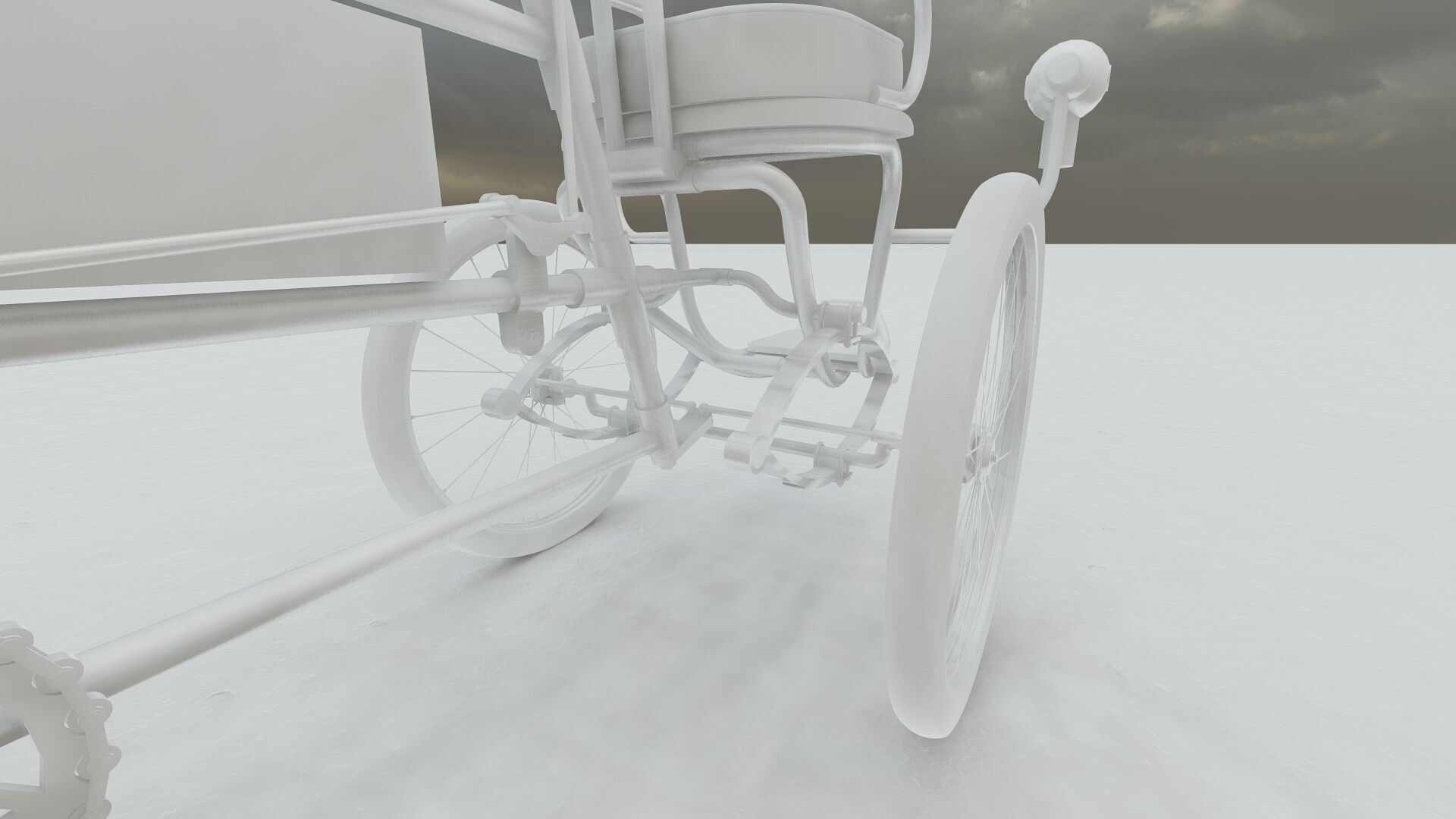 1900s Quadricycle 3D model_32