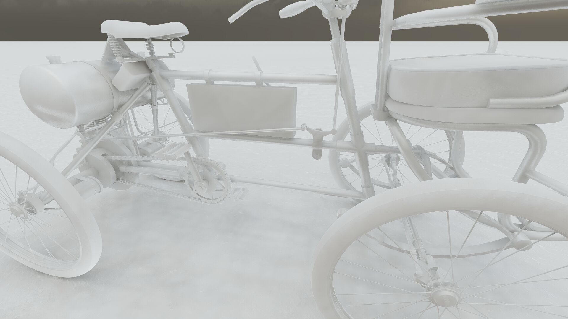 1900s Quadricycle 3D model_34