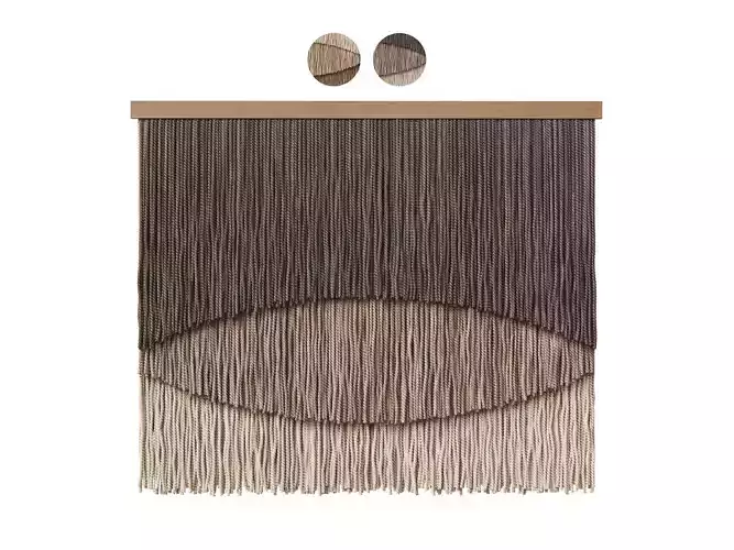 3D Wall Art 006 Macrame 01 3D model