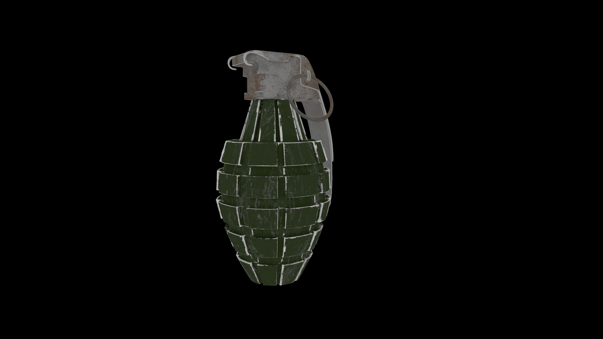 Hand Grenade Free low-poly 3D model_6