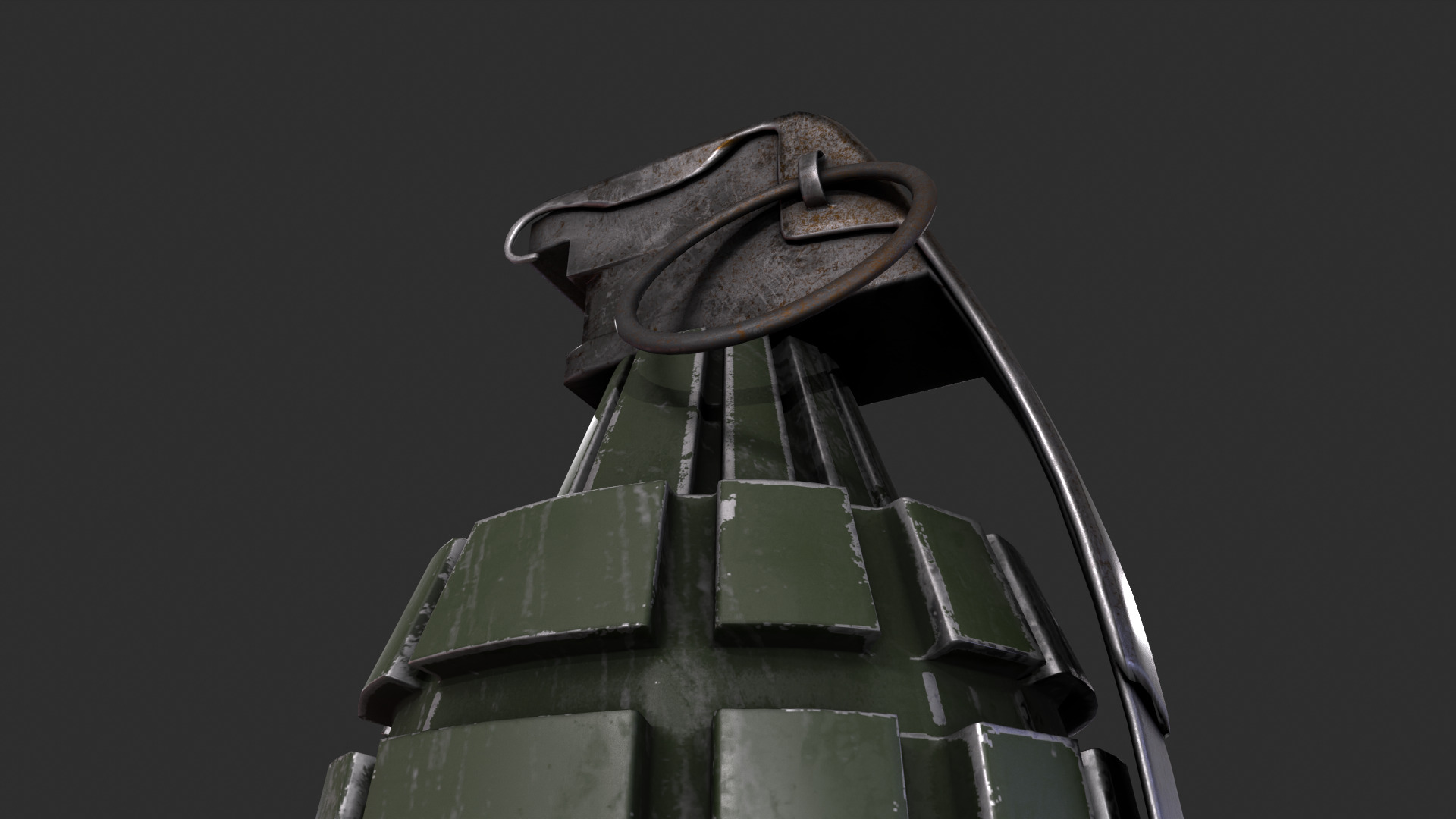 Hand Grenade Free low-poly 3D model_5