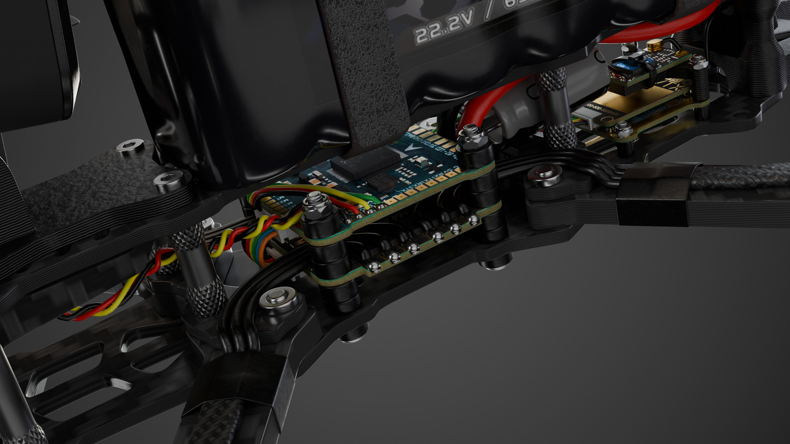 FPV drone 5 inches 3D model_5