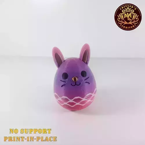 Self-Balancing Easter Egg Bunny Toy 3mf Color File Included 3D print model
