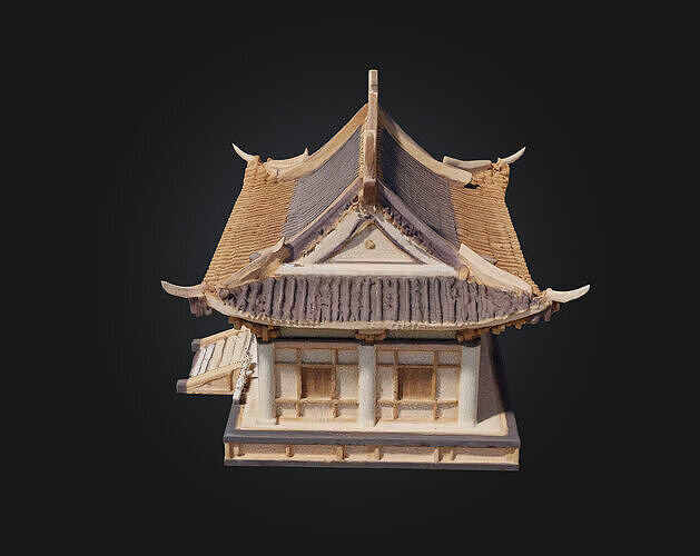 Ancient Pavilion Model  A Timeless Shelter of Elegance  3D model 3