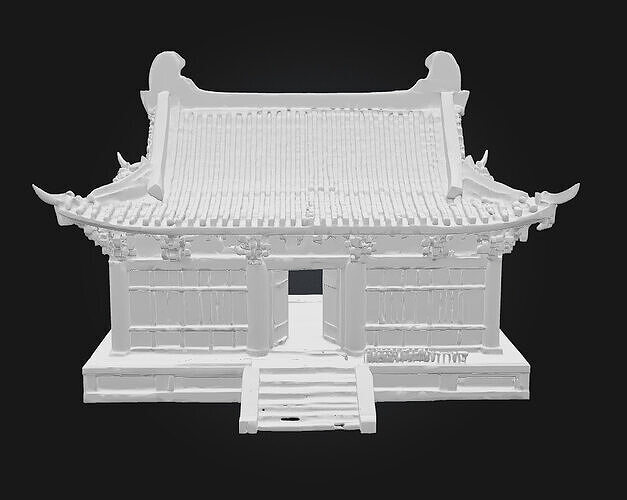 Ancient Pavilion Model  A Timeless Shelter of Elegance  3D model 7