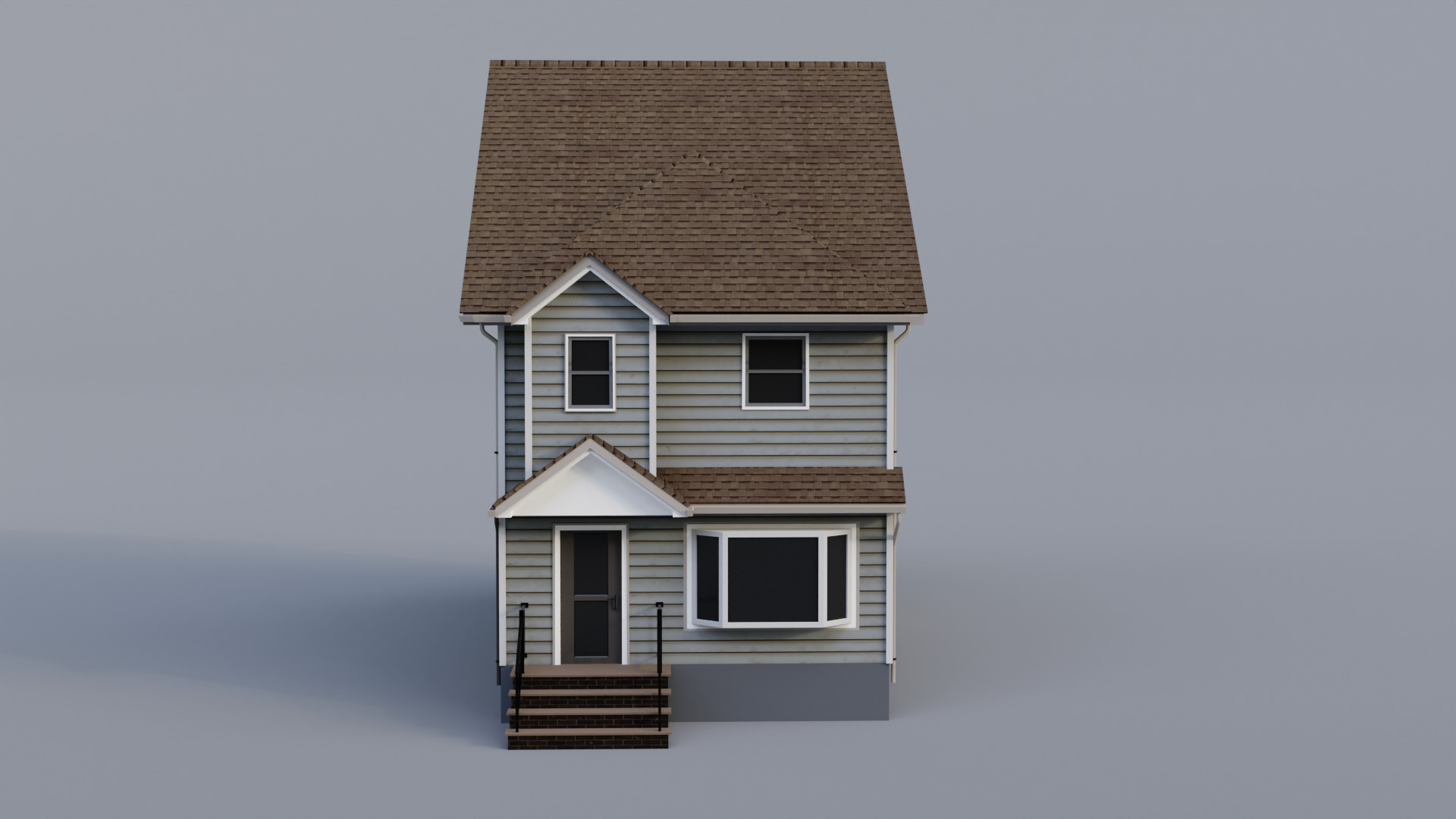 Low Poly House 30 Low-poly 3D model_1