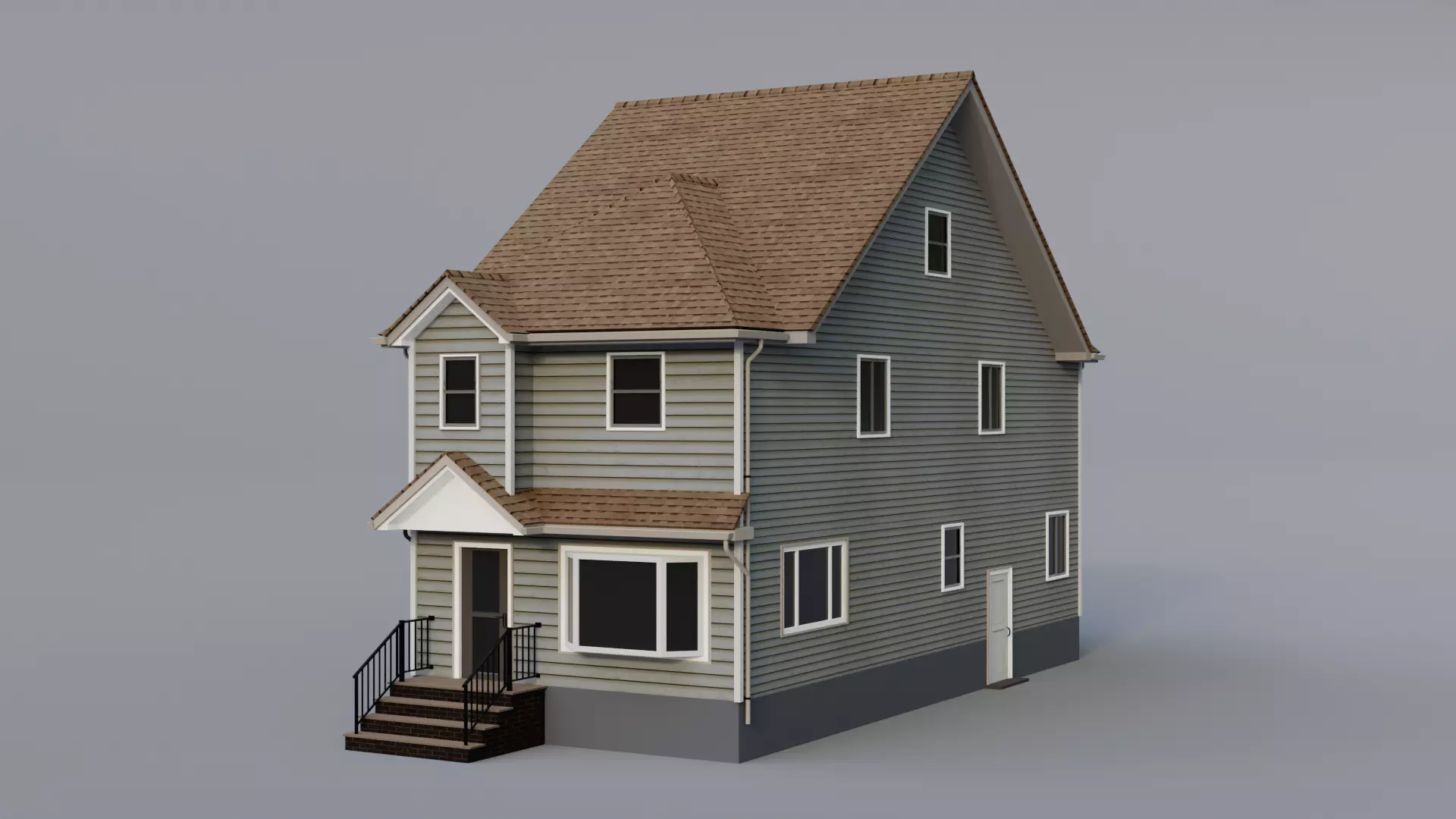 Low Poly House 30 Low-poly 3D model_0