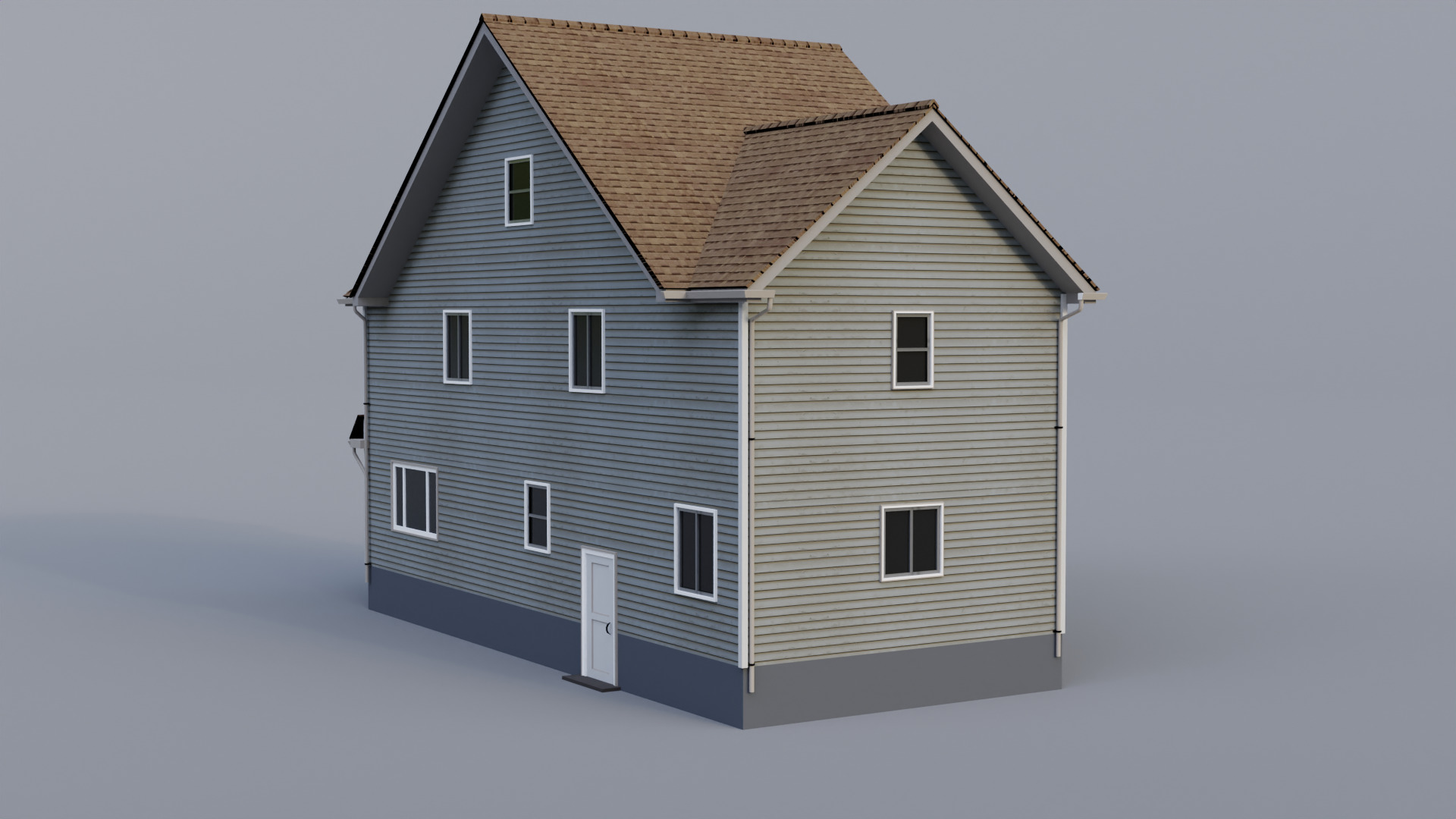 Low Poly House 30 Low-poly 3D model_5