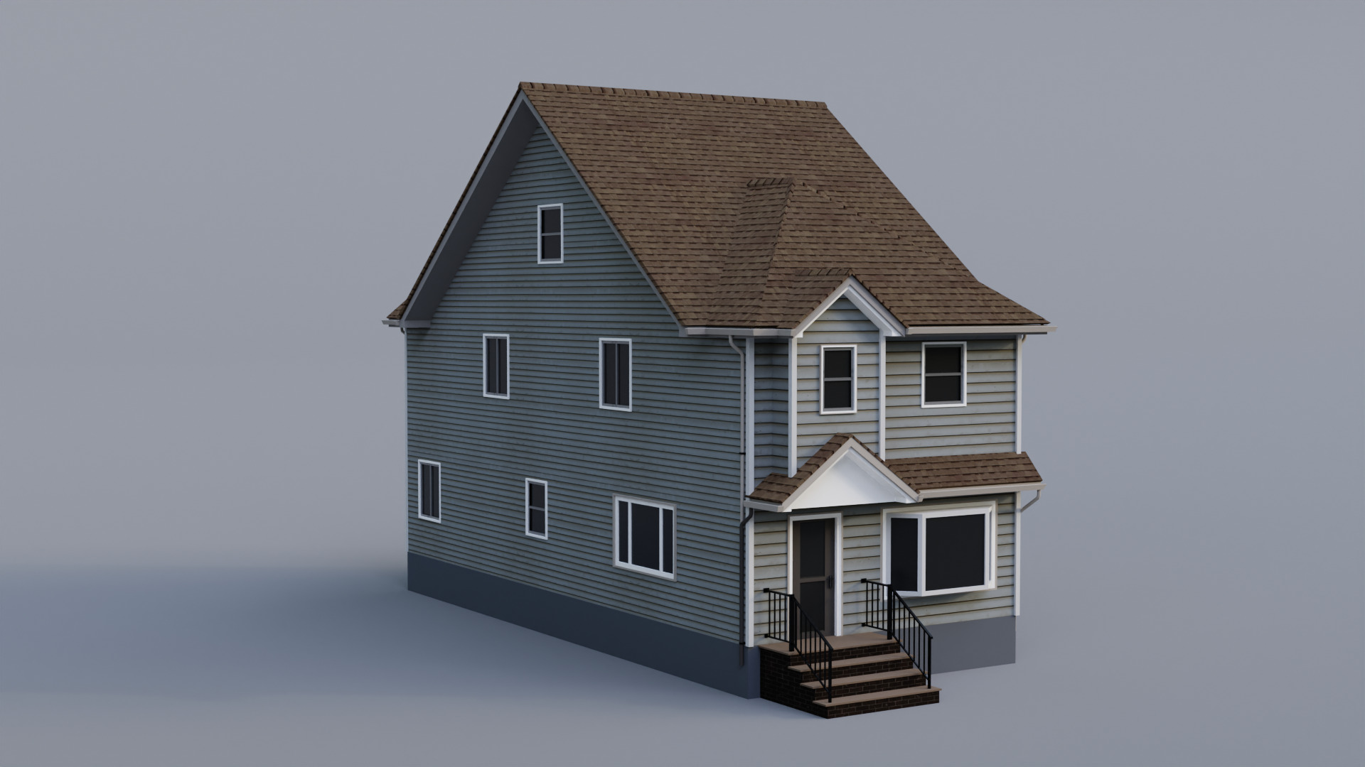 Low Poly House 30 Low-poly 3D model_2