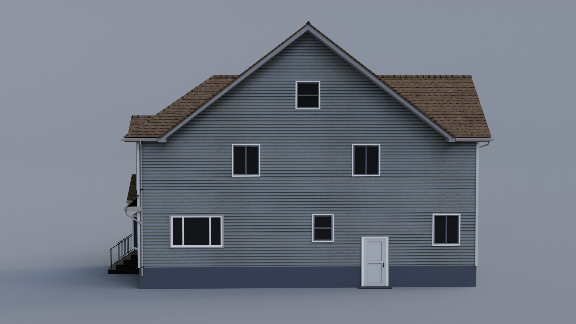 Low Poly House 30 Low-poly 3D model_4