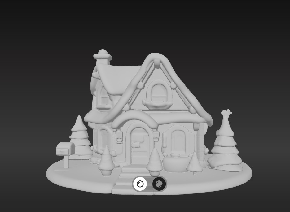 Cozy 3D Christmas Cottage Series 1 3D print model_4