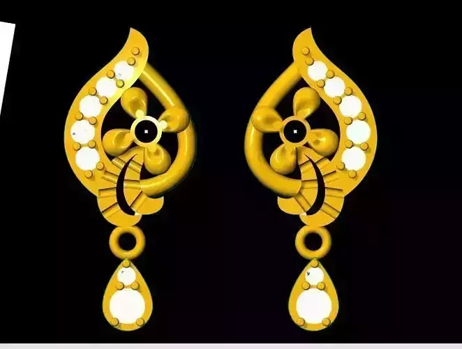 earrings 3dm file 